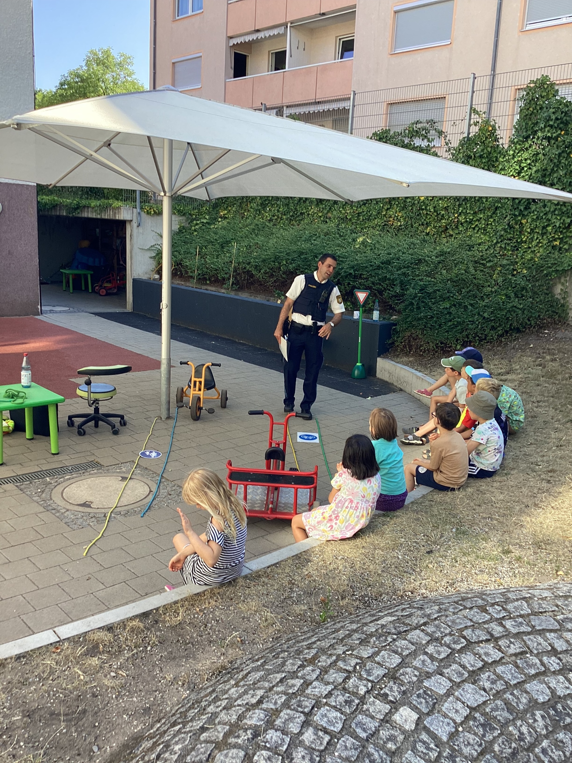 Verkehrserziehung mit der Polizei